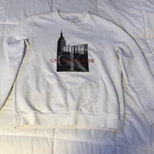 New Calvin Klein Jeans Men's Monogram Logo Subway Crewneck Pullover Sweatshirt